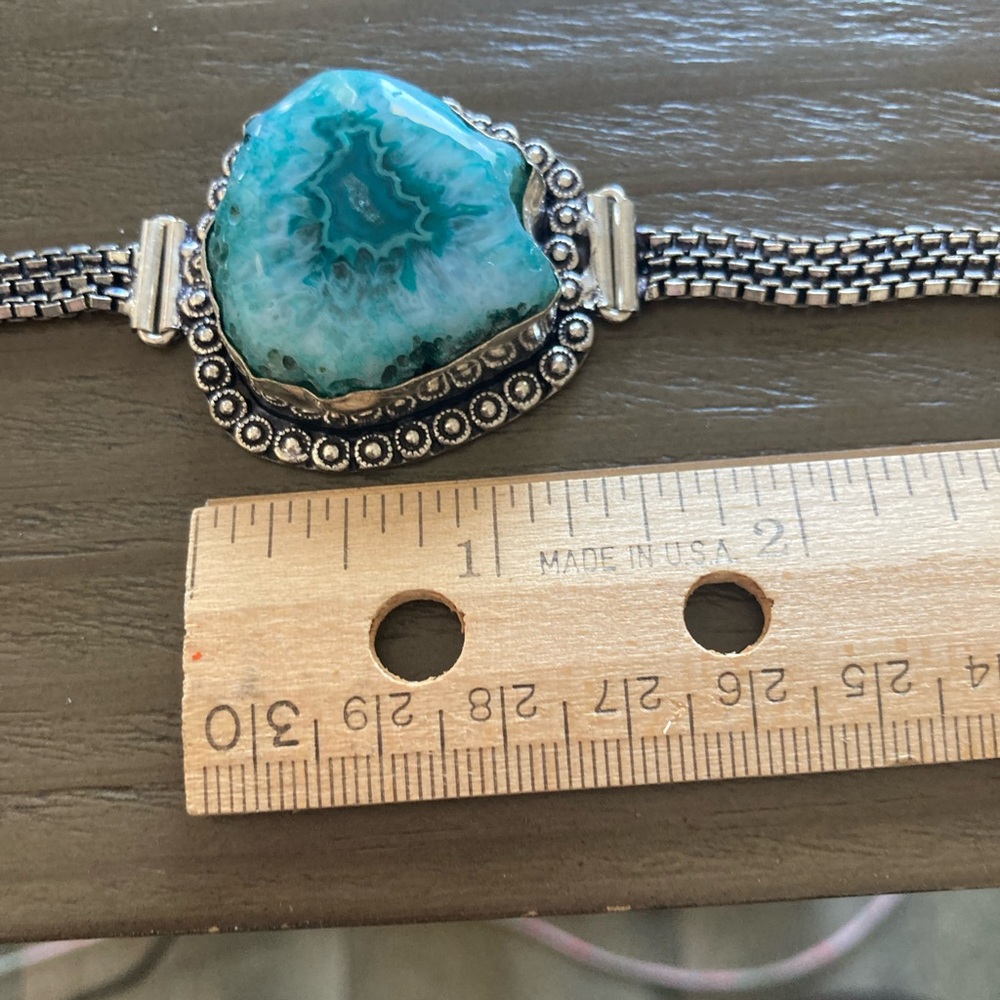 Beautiful Amazonite Ss925 Bracelet - image 2